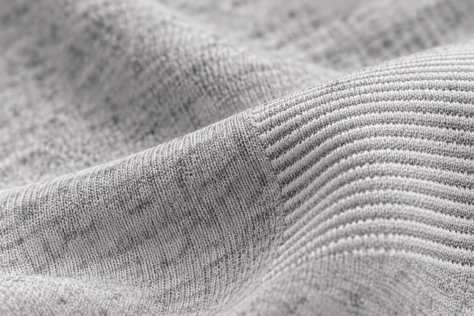 A close look at a soft, flexible knit.