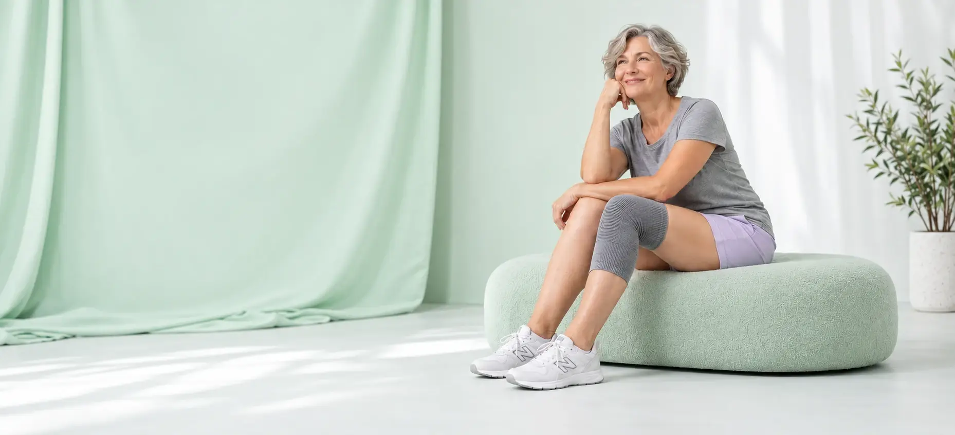 A comfortable moment in an everyday routine.